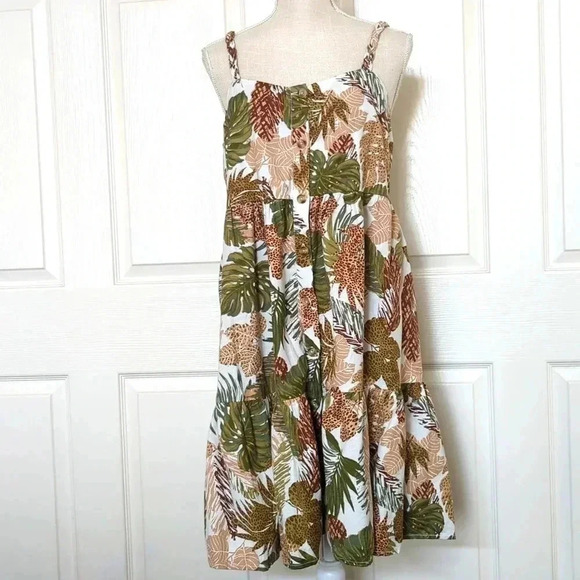 Beach Lunch Lounge Women’s Braided Strap Button Front Dress - Picture 5 of 10